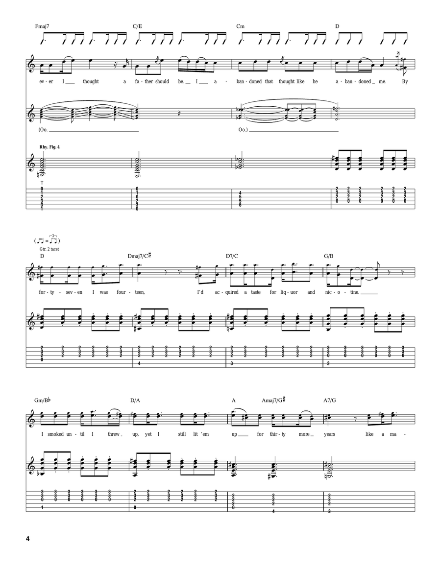 Deathbed Deathbed Acoustic Guitar scores gallery preview page 4