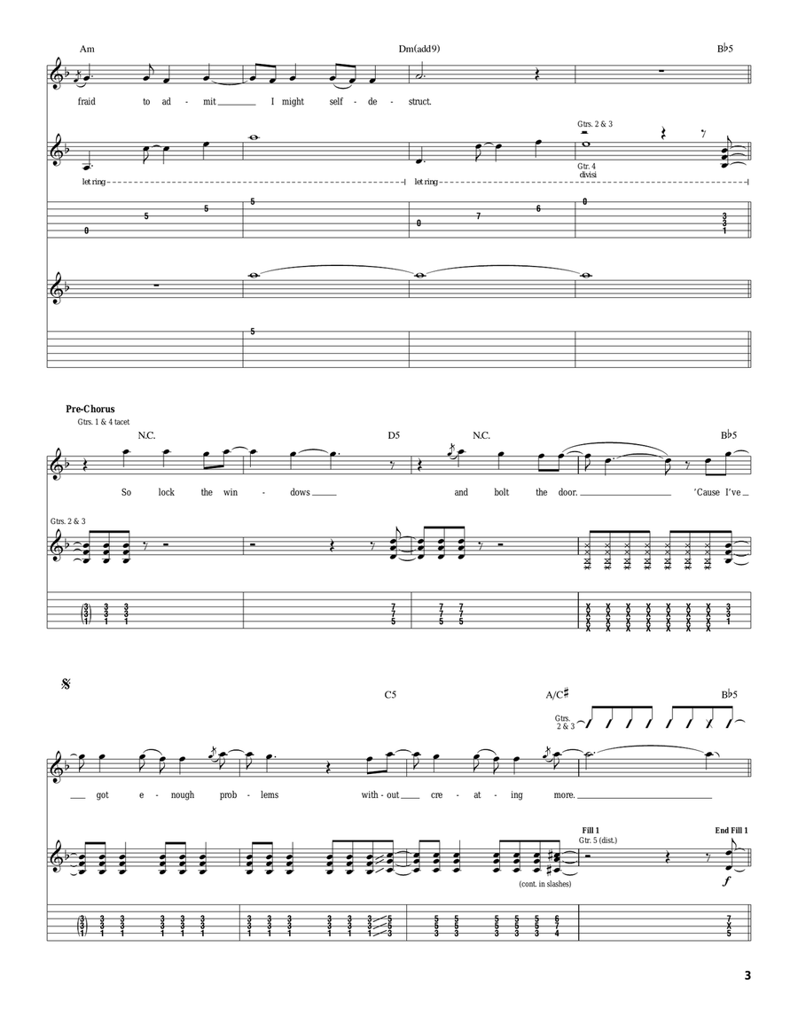 Devastation And Reform Acoustic Guitar scores gallery preview page 3