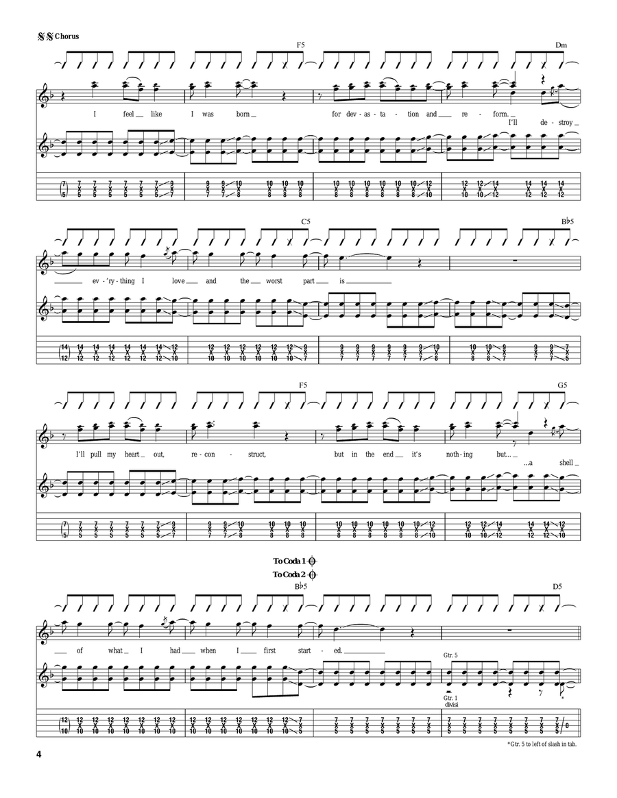 Devastation And Reform Acoustic Guitar scores gallery preview page 4