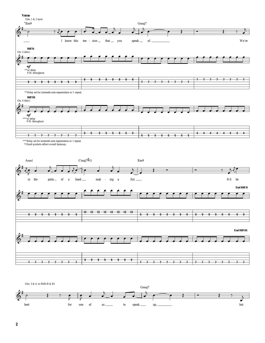 Forgiven Acoustic Guitar scores gallery preview page 2