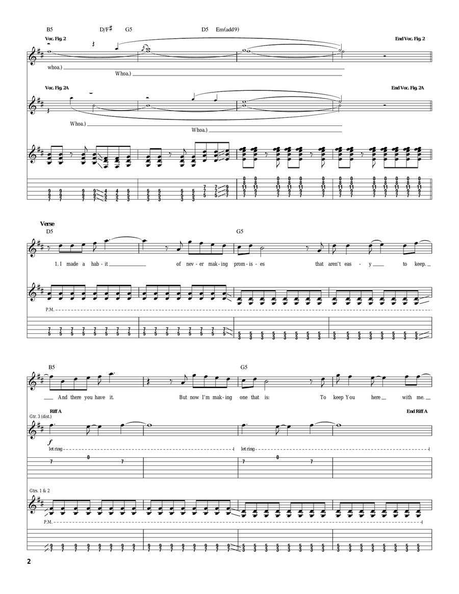 I'm Taking You With Me Acoustic Guitar scores gallery preview page 2