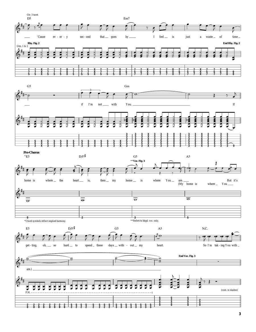 I'm Taking You With Me Acoustic Guitar scores gallery preview page 3