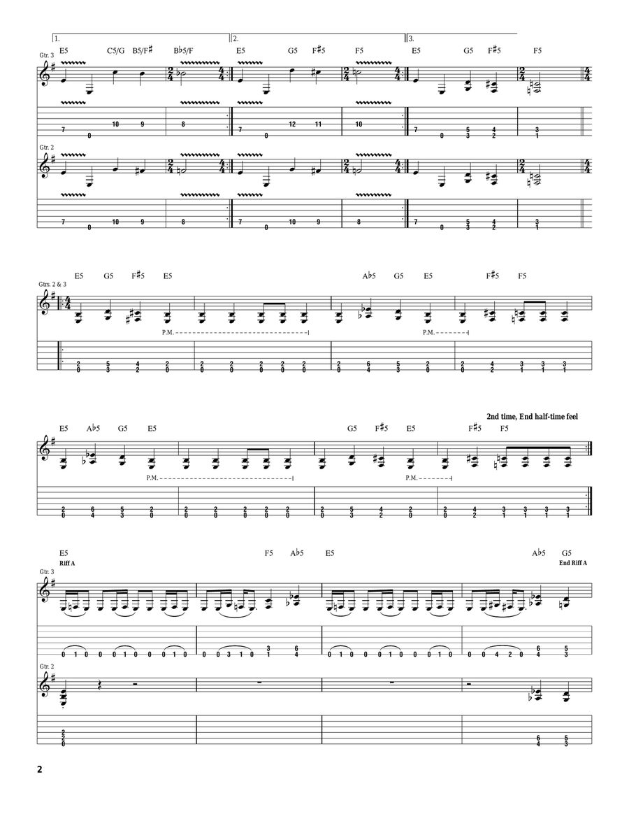 Cult Cult Electric Guitar scores gallery preview page 2