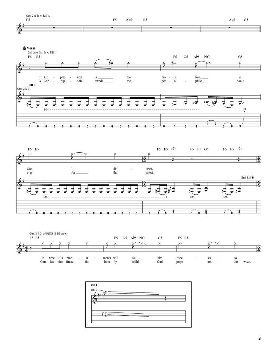 Cult Cult Electric Guitar scores gallery preview page 3