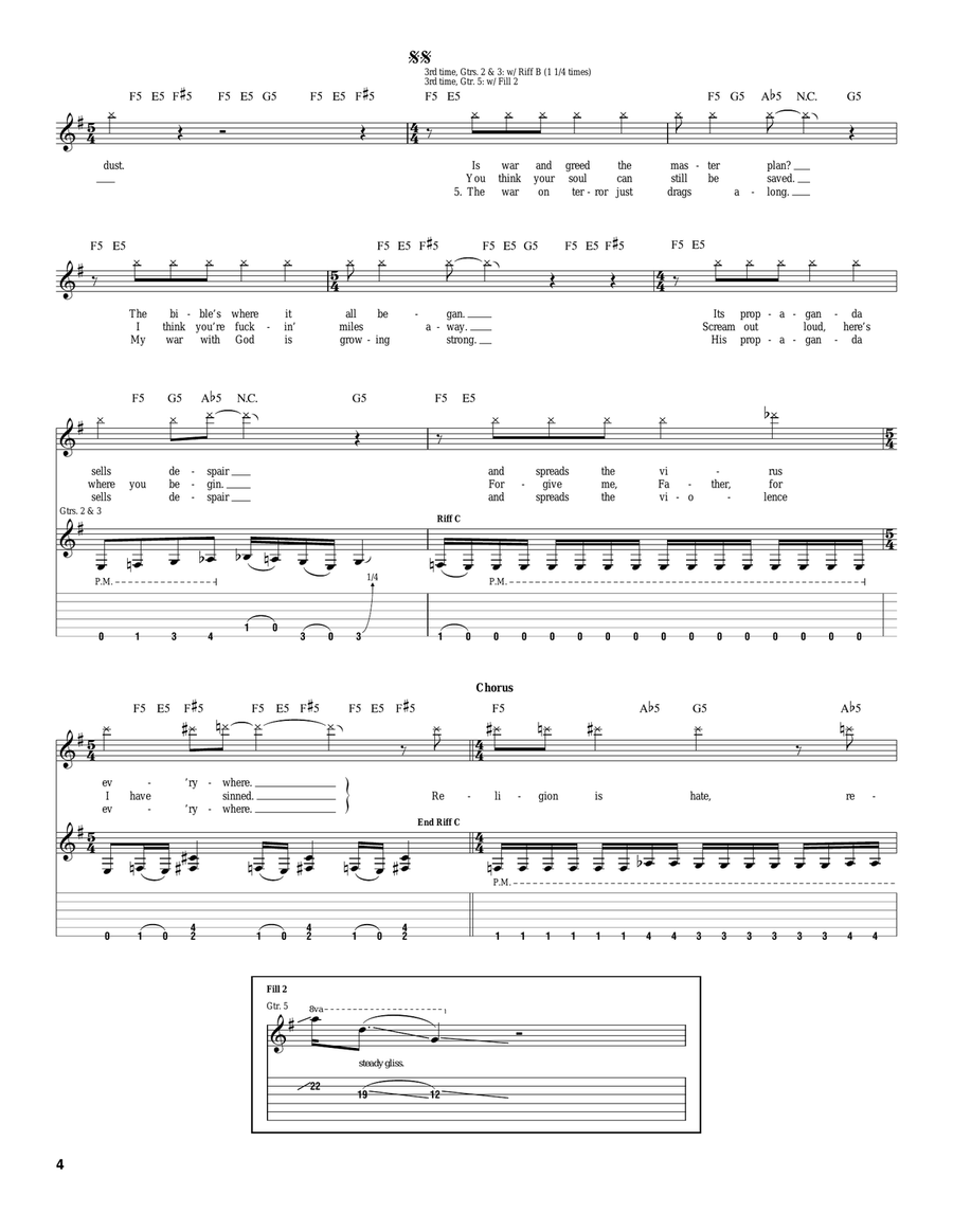 Cult Cult Electric Guitar scores gallery preview page 4