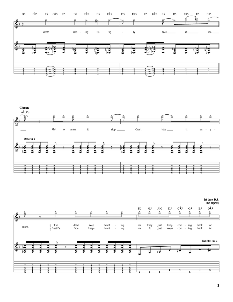 Eyes Of The Insane Eyes Of The Insane Electric Guitar scores gallery preview page 3