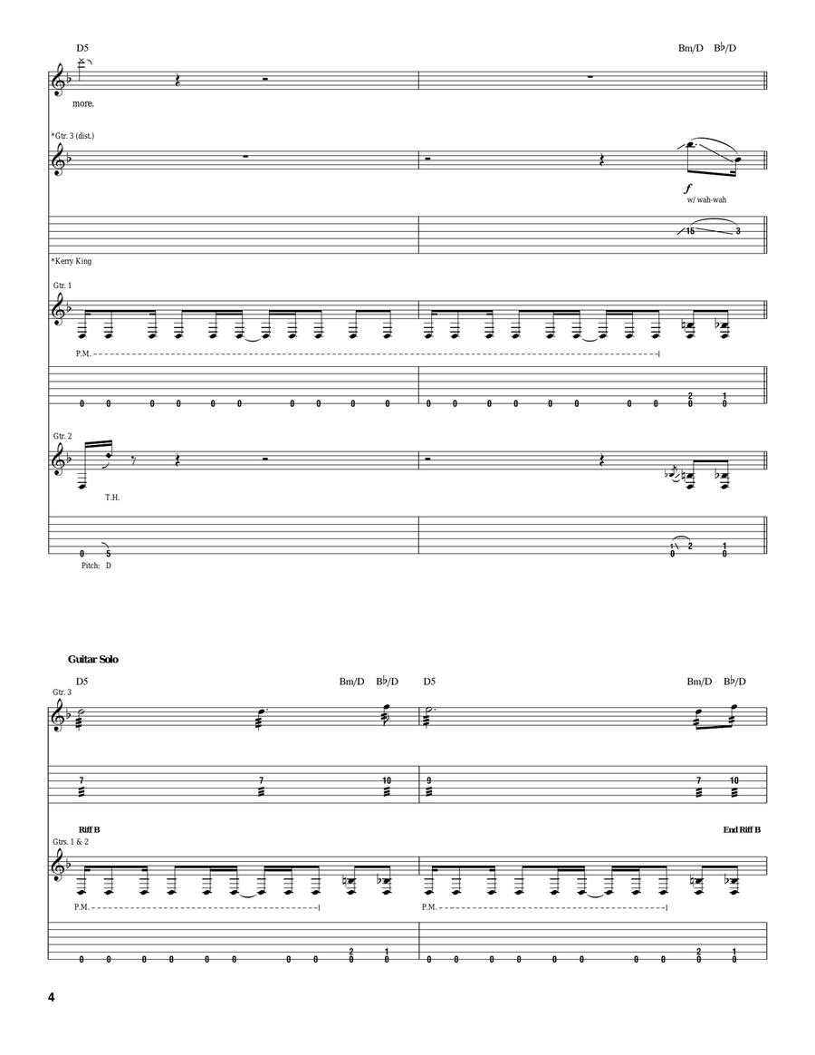 Eyes Of The Insane Eyes Of The Insane Electric Guitar scores gallery preview page 4