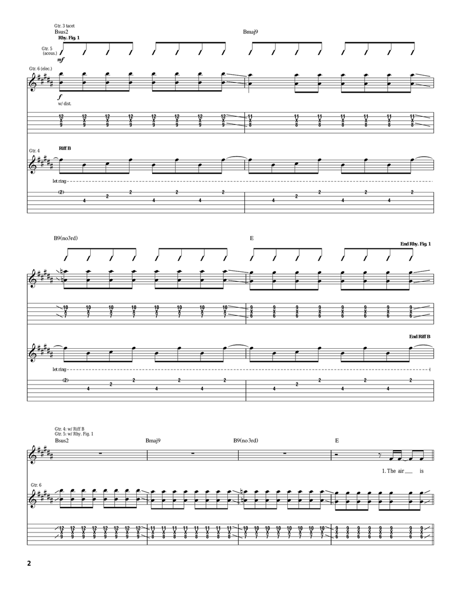 Currents Currents Acoustic Guitar scores gallery preview page 2