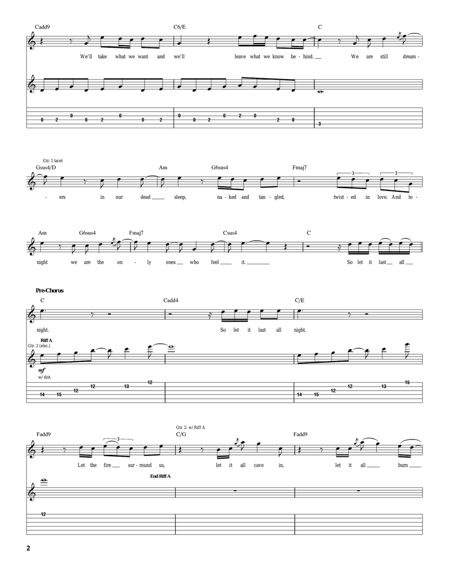 Heaven Here Heaven Here Acoustic Guitar scores gallery preview page 2