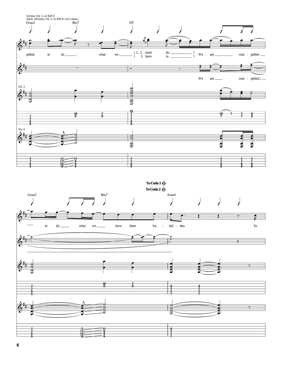 The Secret's In The Telling Acoustic Guitar scores gallery preview page 6