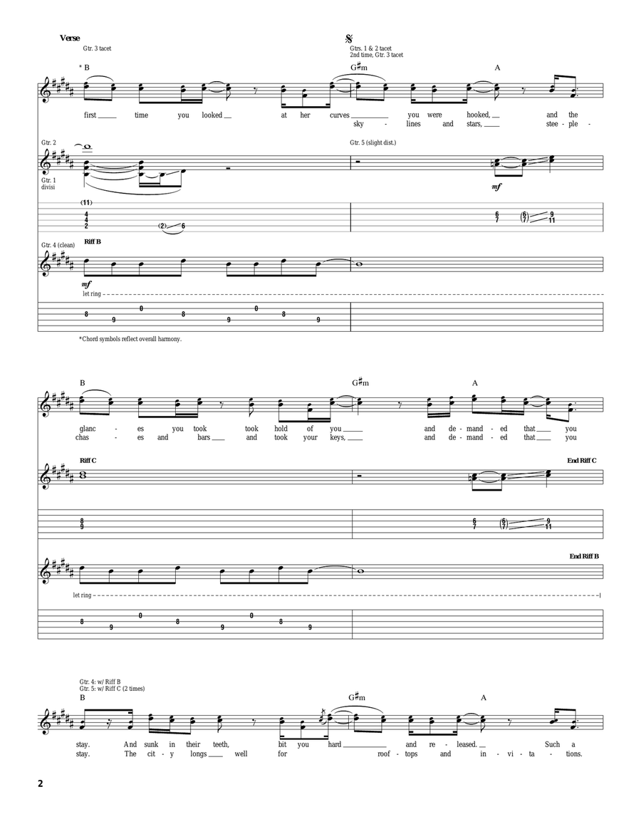 Rooftops And Invitations Rooftops And Invitations Acoustic Guitar scores gallery preview page 2