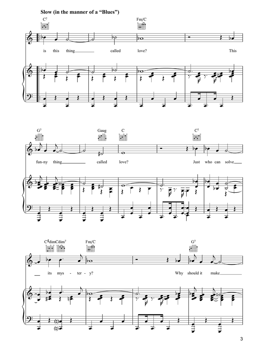 What Is This Thing Called Love? Guitar scores gallery preview page 3