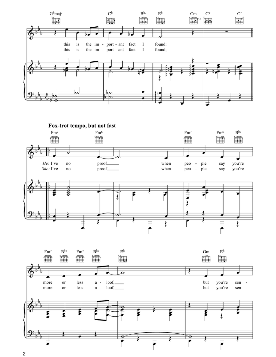 You're Sensational You're Sensational Guitar scores gallery preview page 2