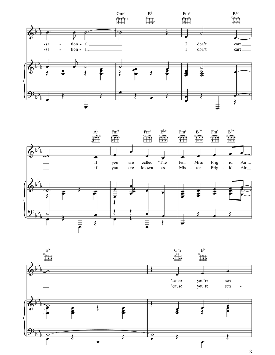 You're Sensational You're Sensational Guitar scores gallery preview page 3
