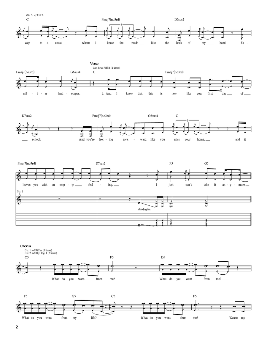 Familiar Landscapes Familiar Landscapes Acoustic Guitar scores gallery preview page 2