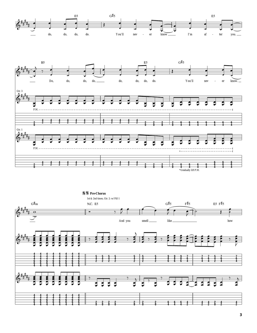 Hold My Hand Hold My Hand Acoustic Guitar scores gallery preview page 3