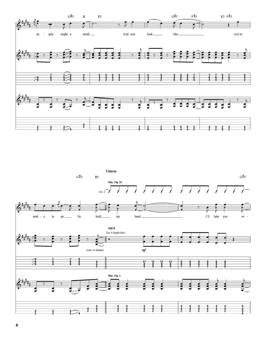 Hold My Hand Hold My Hand Acoustic Guitar scores gallery preview page 4