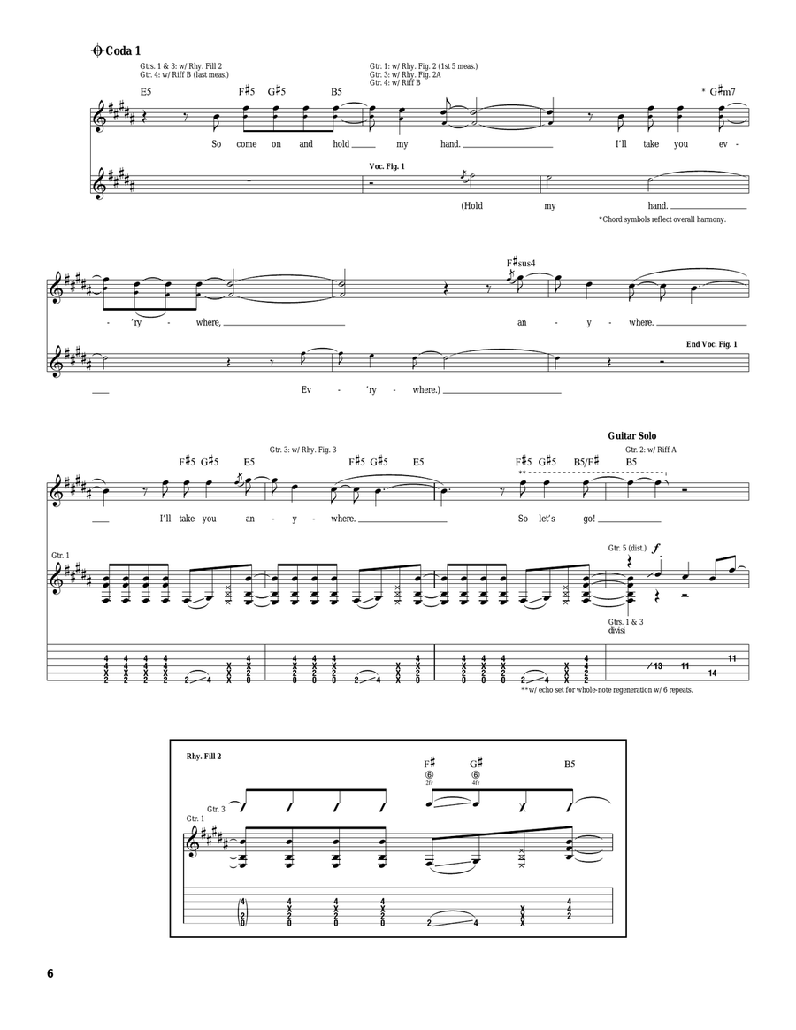 Hold My Hand Hold My Hand Acoustic Guitar scores gallery preview page 6