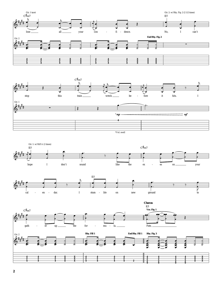 Love And Pain Love And Pain Acoustic Guitar scores gallery preview page 2