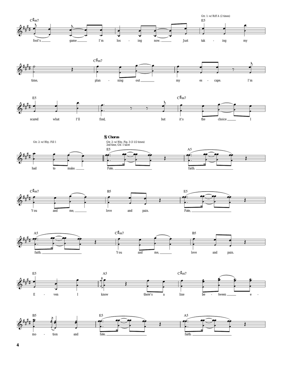 Love And Pain Love And Pain Acoustic Guitar scores gallery preview page 4