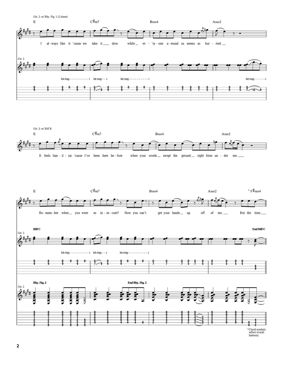 On My Mind On My Mind Acoustic Guitar scores gallery preview page 2