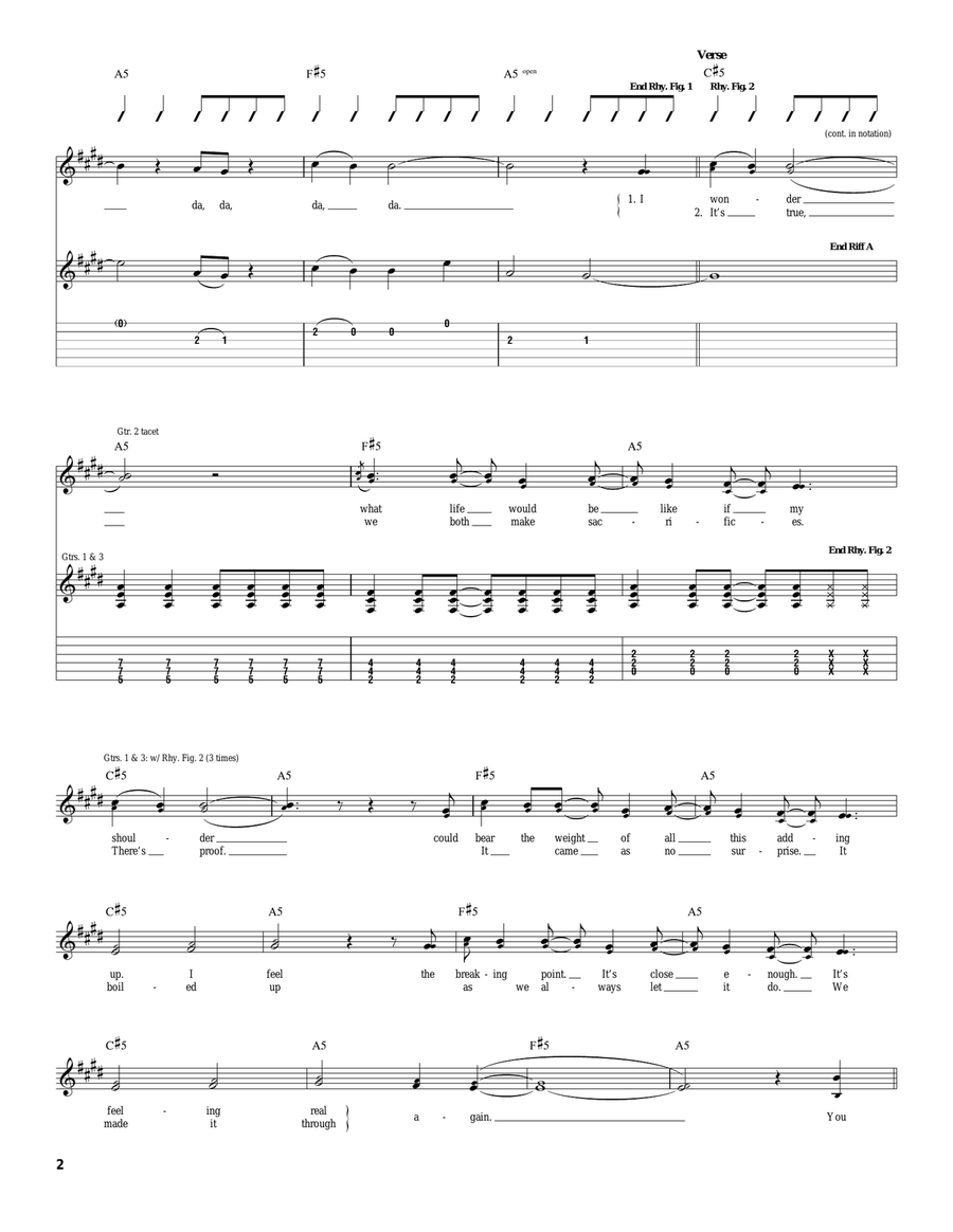 Too Good To Be Too Good To Be Acoustic Guitar scores gallery preview page 2