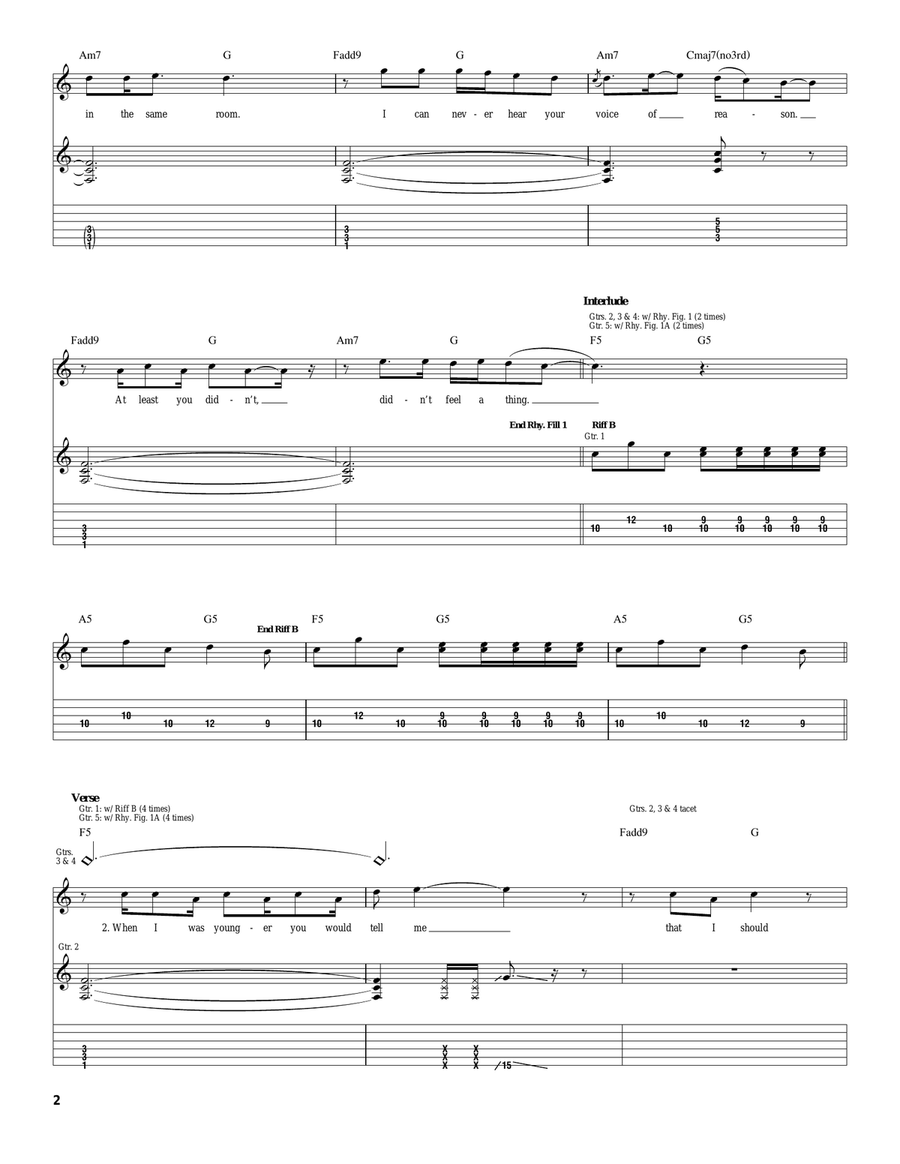 When I Die When I Die Acoustic Guitar scores gallery preview page 2