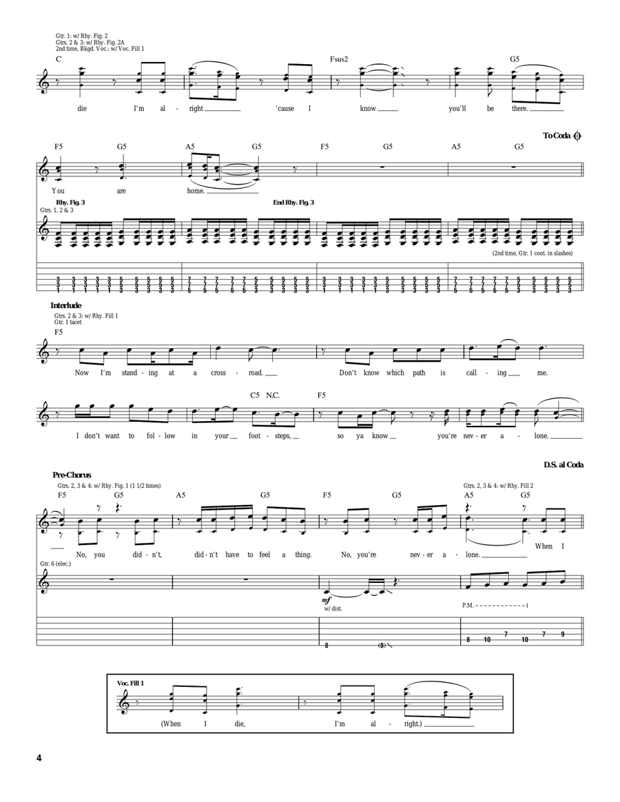 When I Die When I Die Acoustic Guitar scores gallery preview page 4