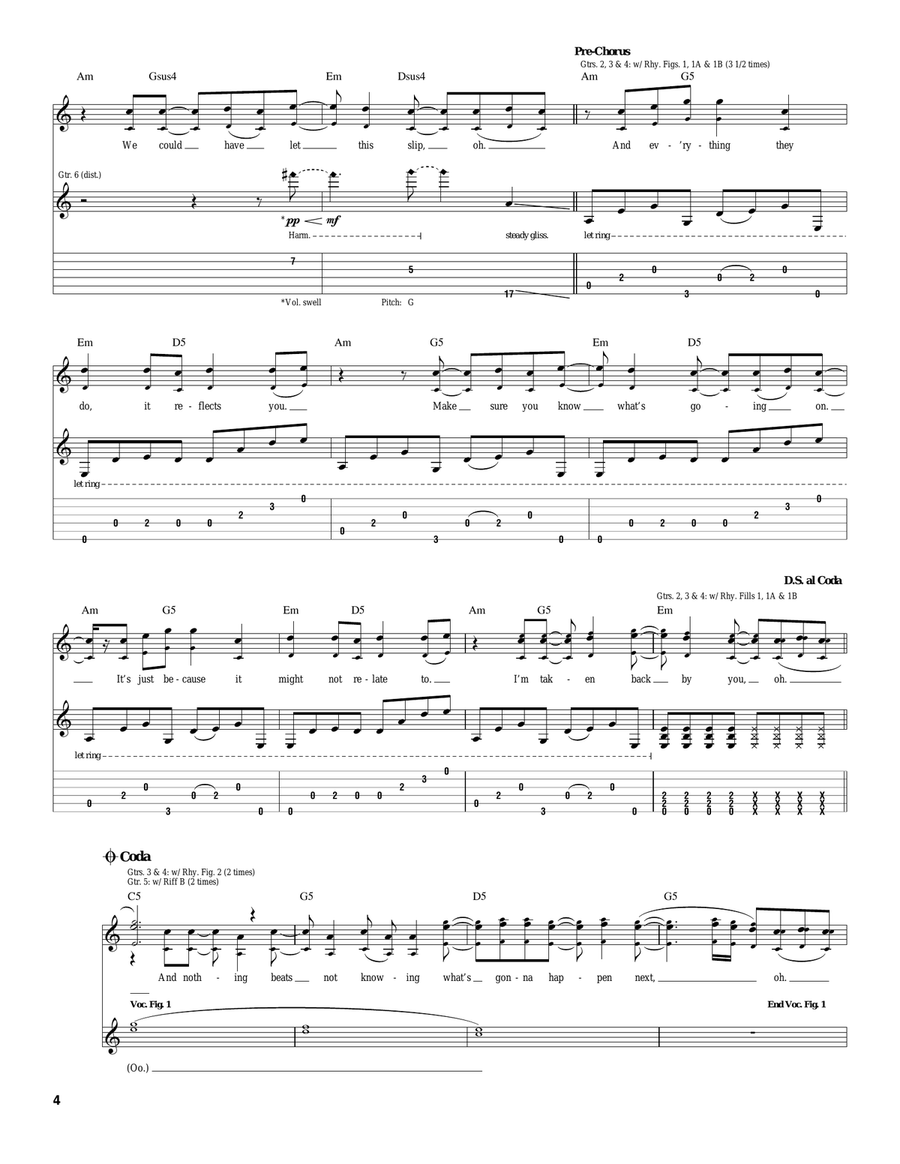 Taken Back By You Taken Back By You Acoustic Guitar scores gallery preview page 4