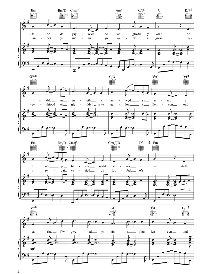 The Ash Grove The Ash Grove Piano, Vocal, Guitar scores gallery preview page 2