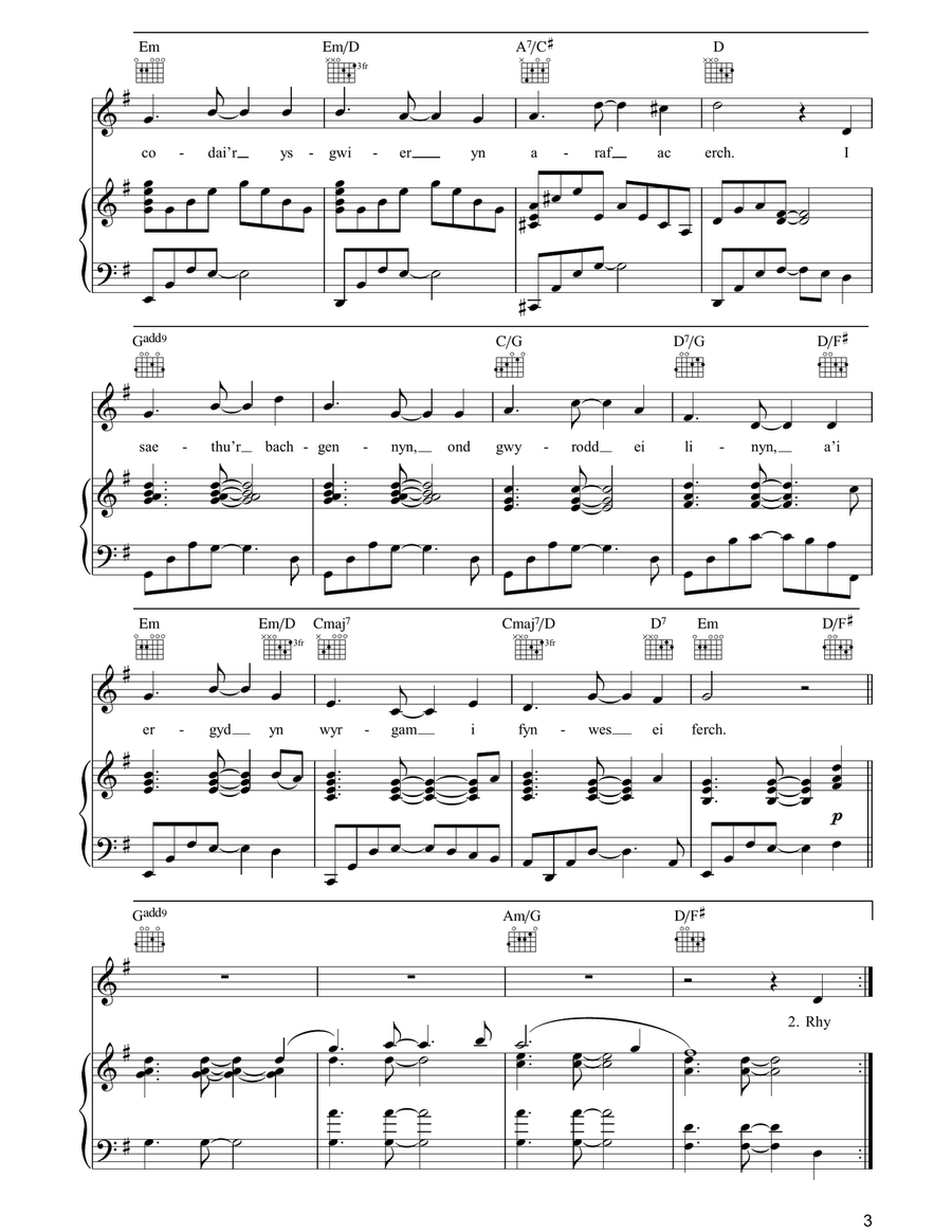 The Ash Grove The Ash Grove Piano, Vocal, Guitar scores gallery preview page 3