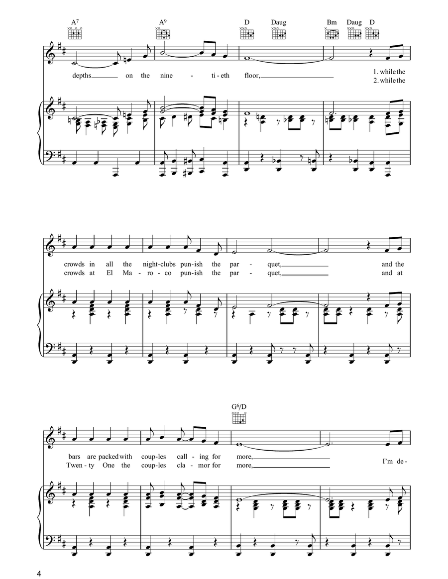 Down In The Depths (On The Ninetieth Floor) Guitar scores gallery preview page 4