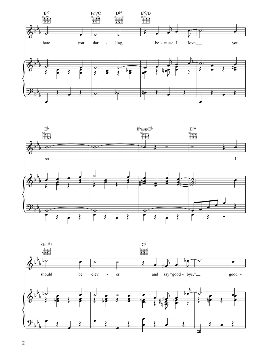 I Hate You, Darling I Hate You, Darling Guitar scores gallery preview page 2