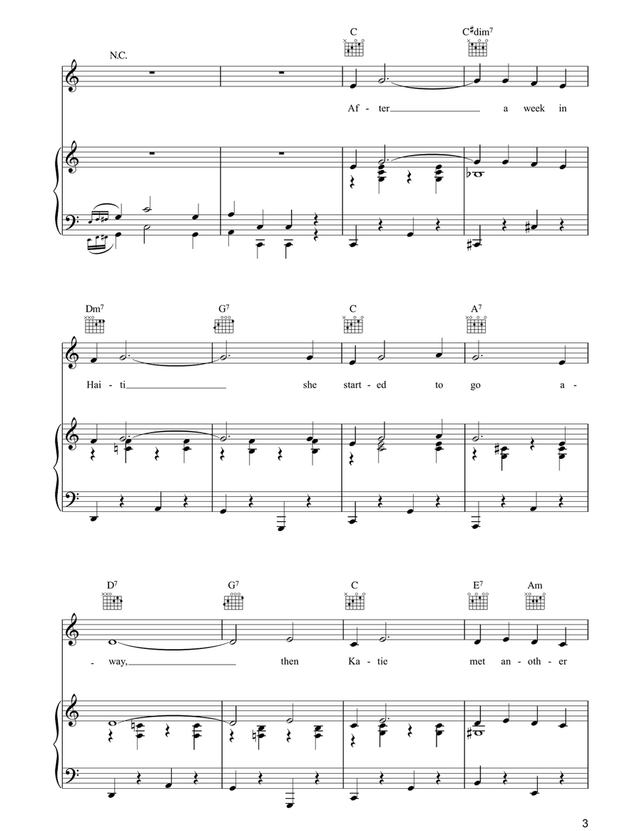 Katie Went To Haiti Katie Went To Haiti Guitar scores gallery preview page 3
