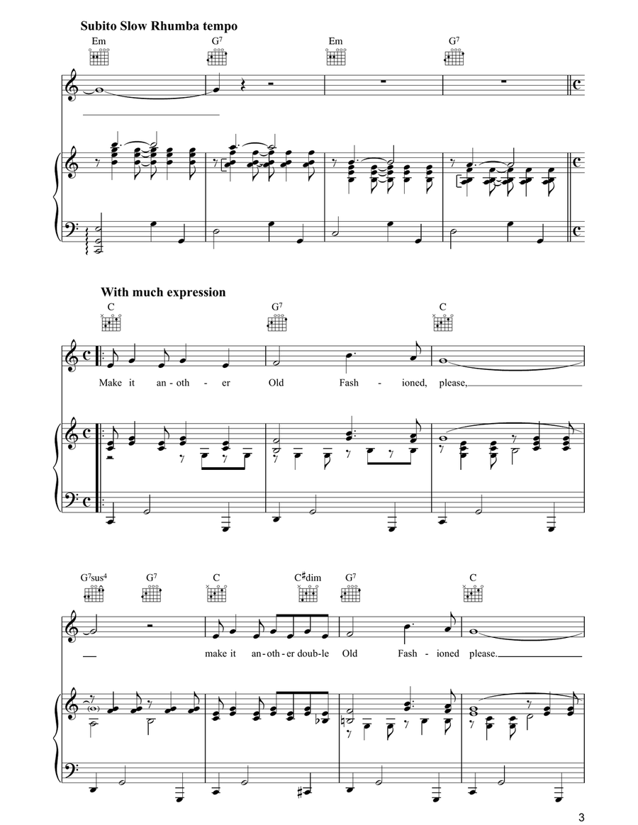 Make It Another Old Fashioned, Please Guitar scores gallery preview page 3
