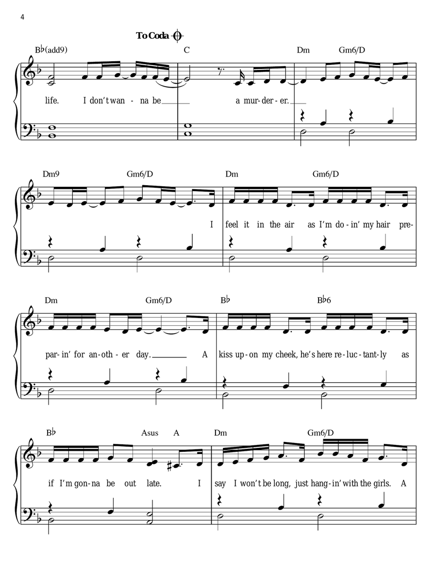 Unfaithful Unfaithful Easy Piano scores gallery preview page 4