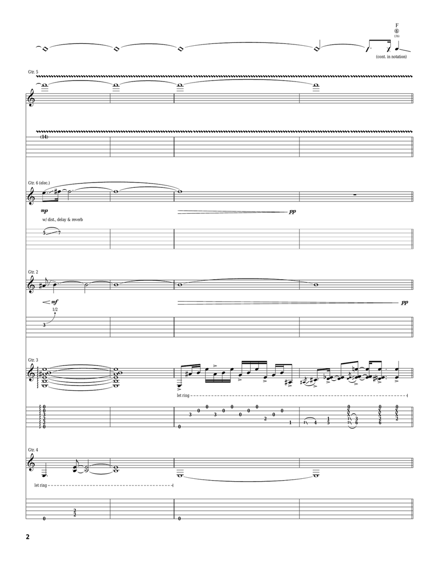 Bleak Bleak Electric Guitar scores gallery preview page 2