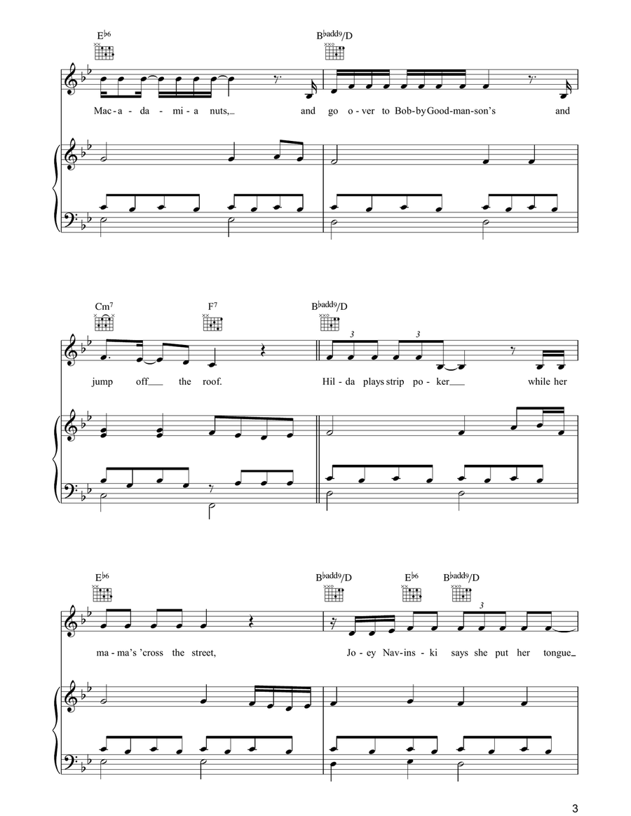 Kentucky Avenue Kentucky Avenue Piano, Vocal, Guitar scores gallery preview page 3
