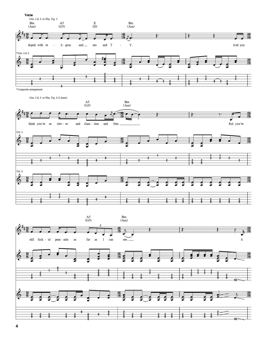 Working Class Hero Working Class Hero Acoustic Guitar scores gallery preview page 4