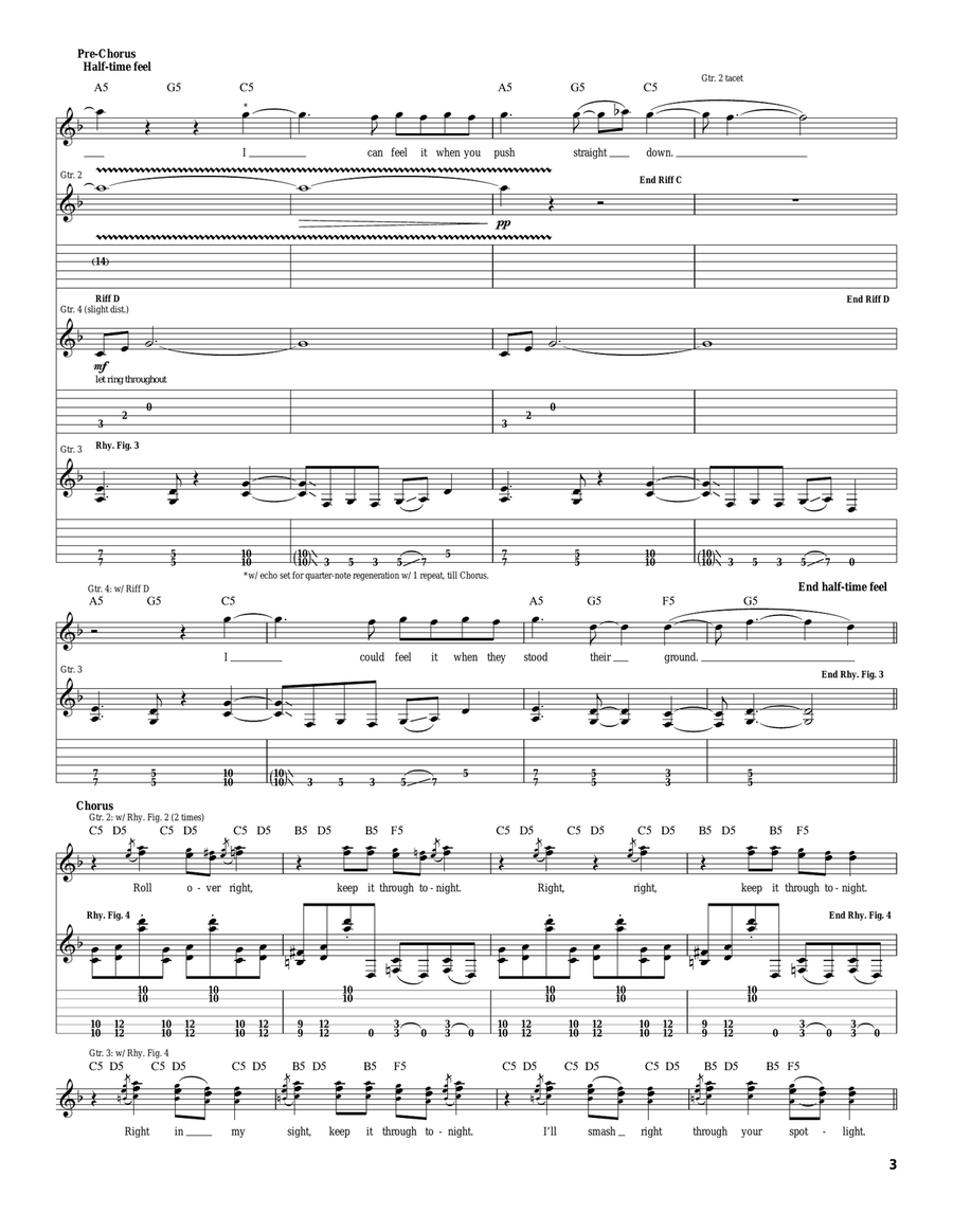 She Builds Quick Machines Acoustic Guitar scores gallery preview page 3