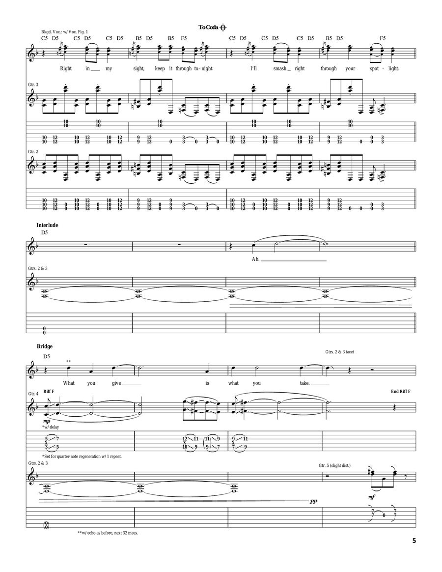 She Builds Quick Machines Acoustic Guitar scores gallery preview page 5