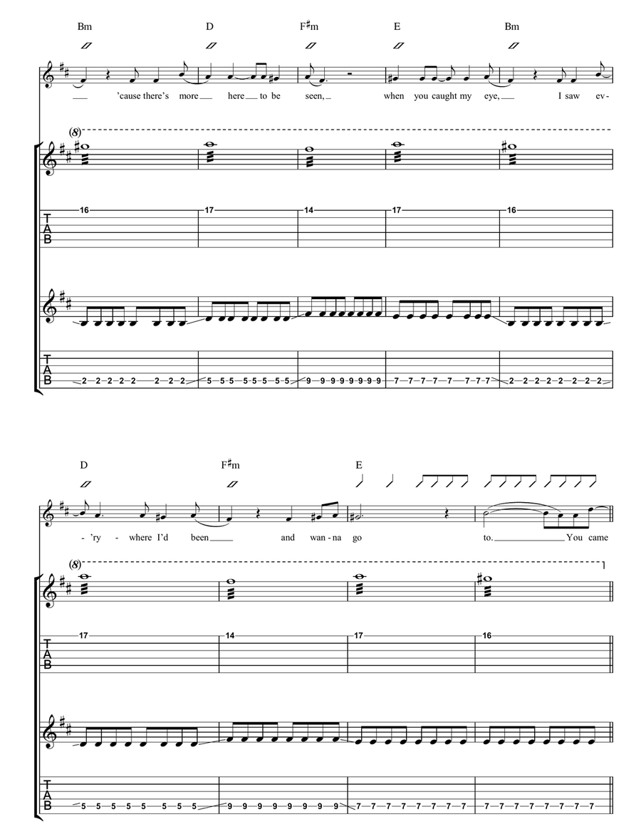 An End Has A Start An End Has A Start Acoustic Guitar scores gallery preview page 3