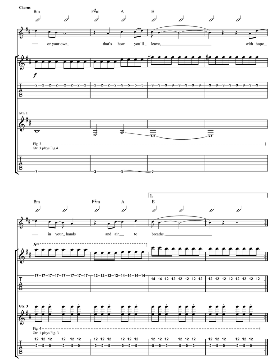 An End Has A Start An End Has A Start Acoustic Guitar scores gallery preview page 4