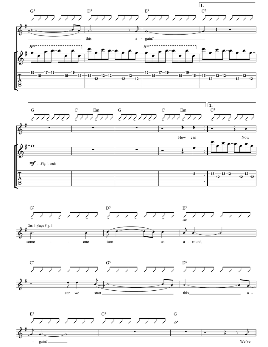 Smokers Outside The Hospital Doors Acoustic Guitar scores gallery preview page 4