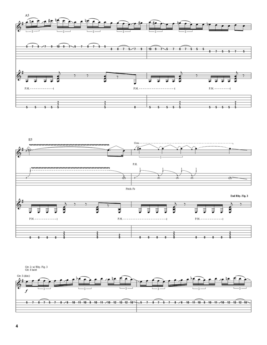 Black Widow Of La Porte Black Widow Of La Porte Acoustic Guitar scores gallery preview page 4