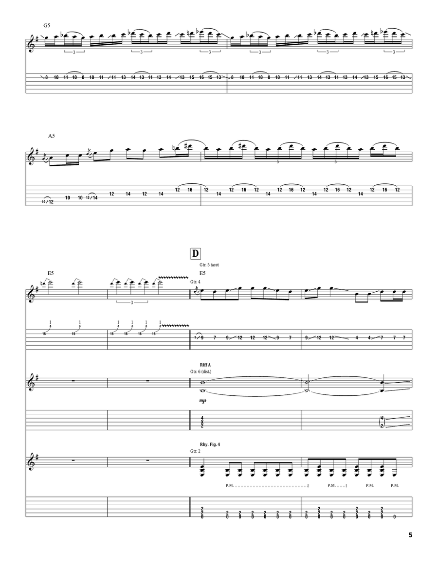 Black Widow Of La Porte Black Widow Of La Porte Acoustic Guitar scores gallery preview page 5