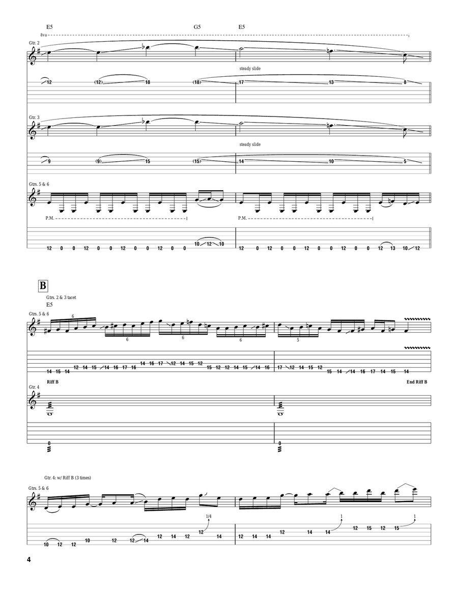 The Washing Away Of Wrong Acoustic Guitar scores gallery preview page 4