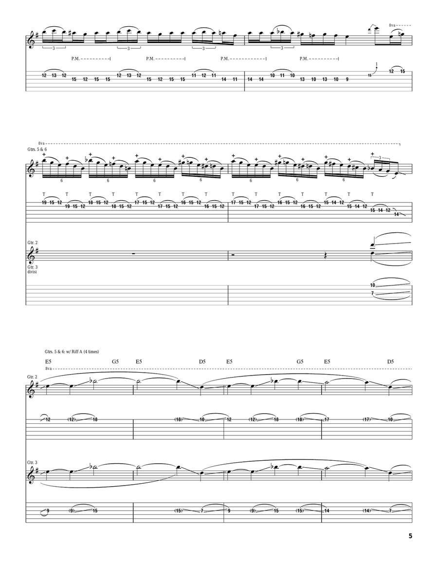 The Washing Away Of Wrong Acoustic Guitar scores gallery preview page 5