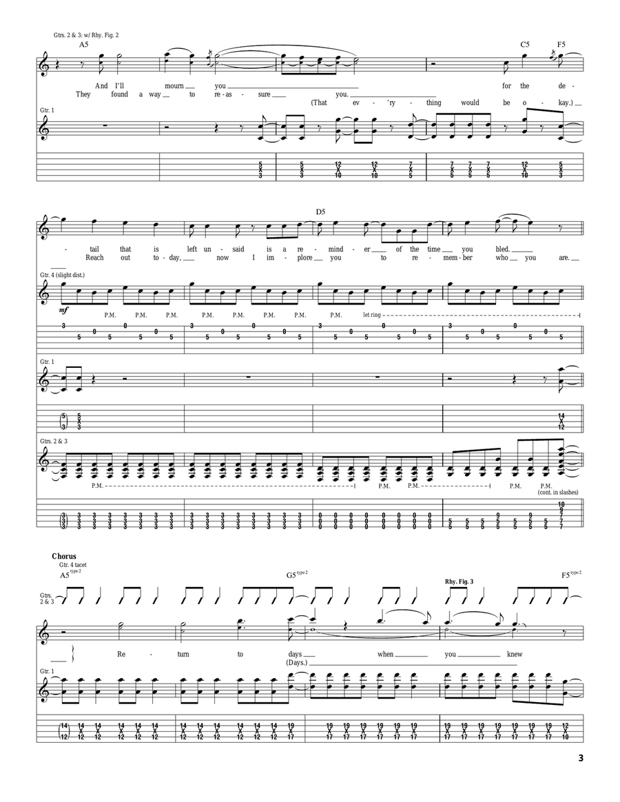 Atrophy Atrophy Acoustic Guitar scores gallery preview page 3