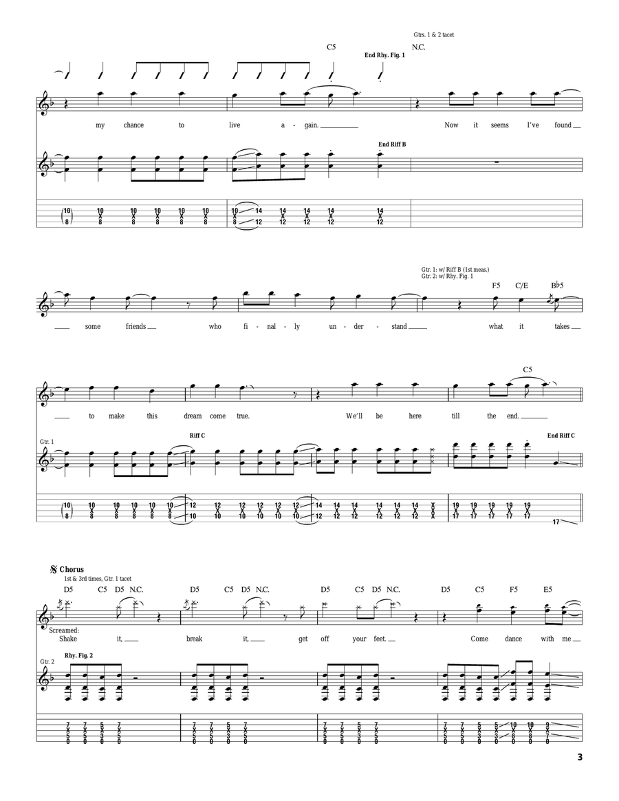 In Fate's Hands In Fate's Hands Acoustic Guitar scores gallery preview page 3